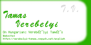 tamas verebelyi business card